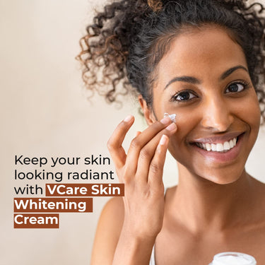 VCare Skin Whitening Cream for All Skin Types 20g with Songyi Mushroom|Anti-Tan, Reduce Dullness and Provides Radiant Glow Hydration Skin For Men Women All Skin Types of Men and Women